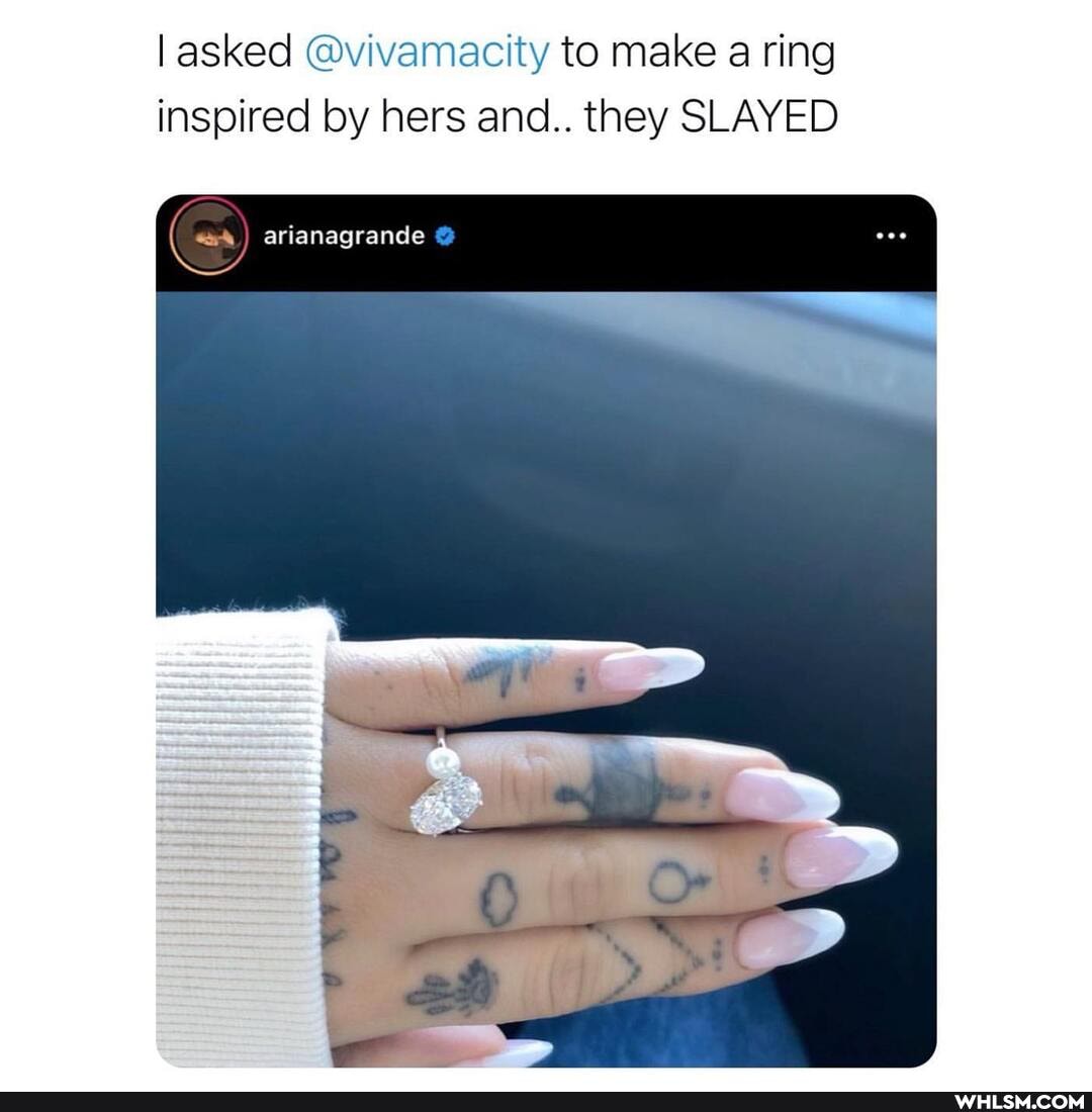 asked @vivamacity to make a ring inspired by hers and.. they SLAYED
arianagrande