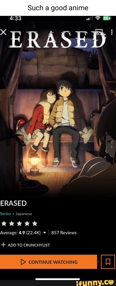 Erased - I drink and watch anime