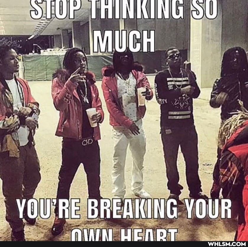 OFUP TAINKING oU MUCH
ii
VOU'RE BREAKING YOUR
POULTALL IF