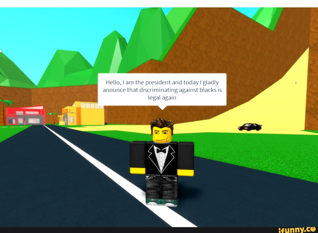Hello, I am the president and today I gladly anounce that discriminating against blacks is legal again