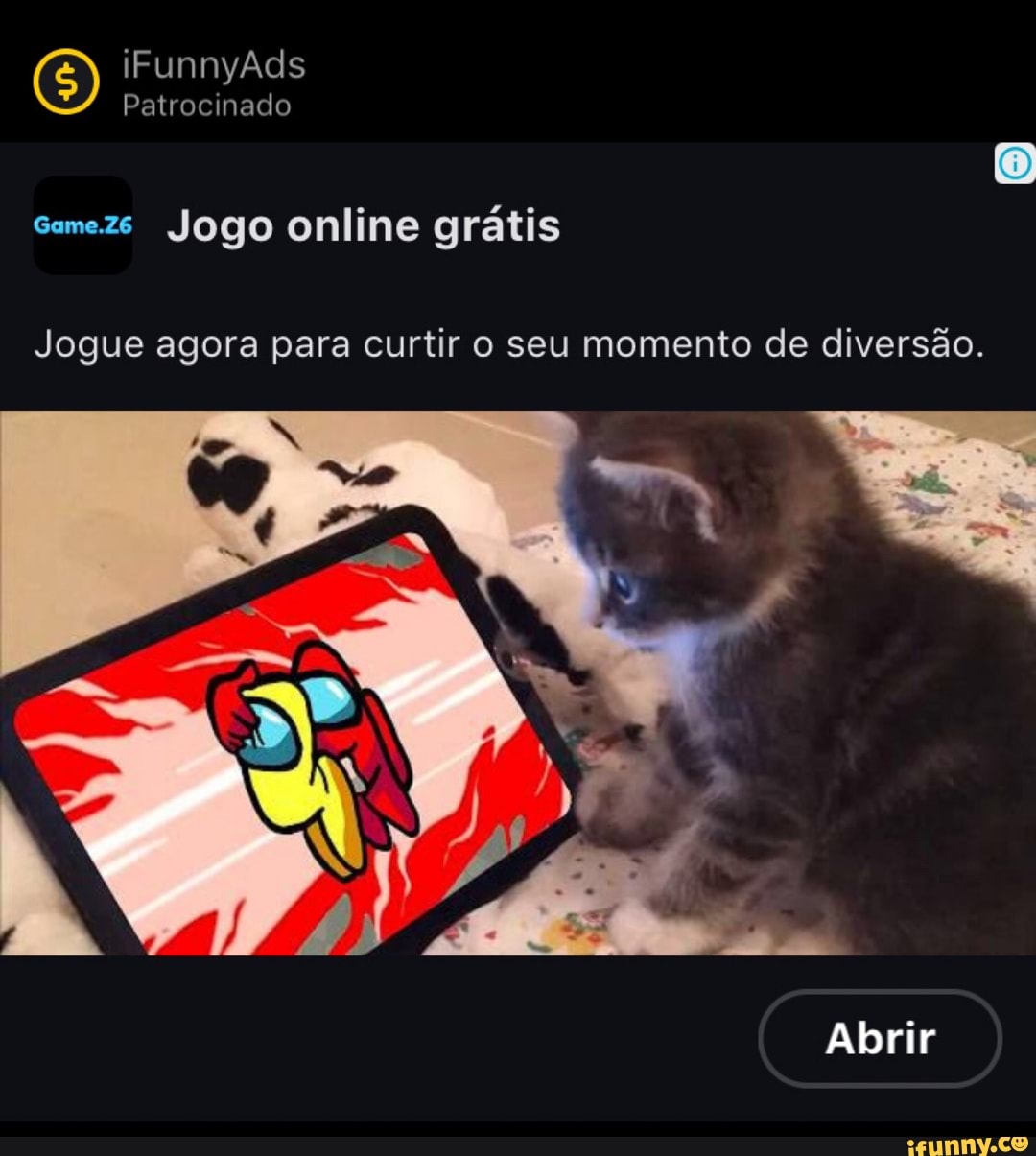 (5) iFunnyAds Patrocinado
Patrocinado
Samezs Jogo online grátis
Jogue agora para curtir o seu momento de diversão.
Abrir