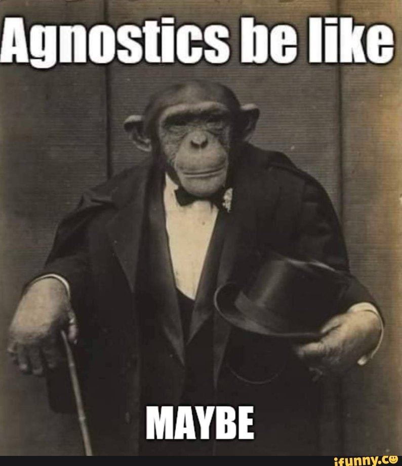 E
Agnostics be like