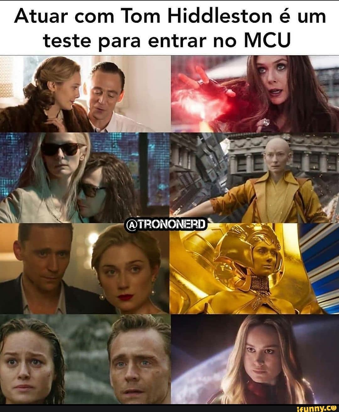 Atuar com Tom Hiddleston é um teste para entrar no MCU