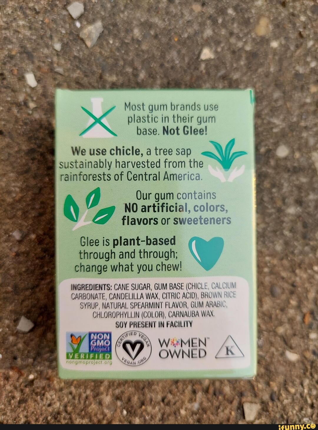 Most Gum Brands Use Plastic In Their Gum Base Not Glee We Use Chicle   422bd47c2ee4aacf00df2f2c2e9372bb094af1f20337dc878262db24fc01b5d9 1 