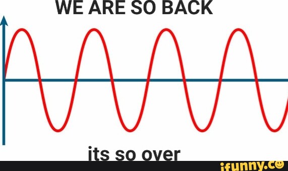 WE ARE SO) BACK its so over - iFunny