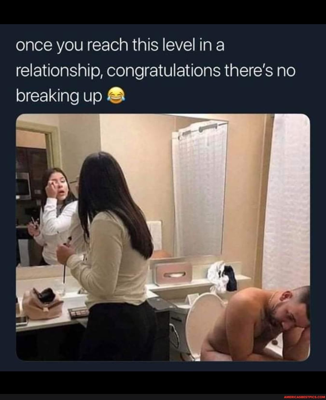 once you reach this level in a relationship, congratulations there's no breaking up &