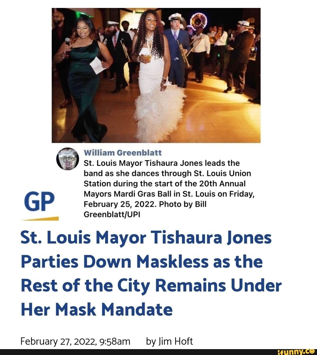 William Greenblatt St Louis Mayor Tishaura Jones Leads The Band As She Dances Through St Louis