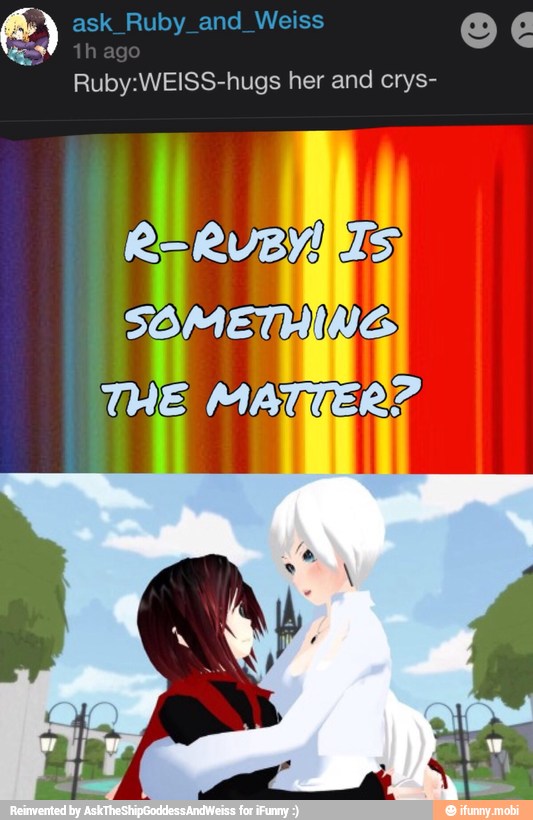 E)
Ruby:WEISS-hugs her and crys-
E
Em