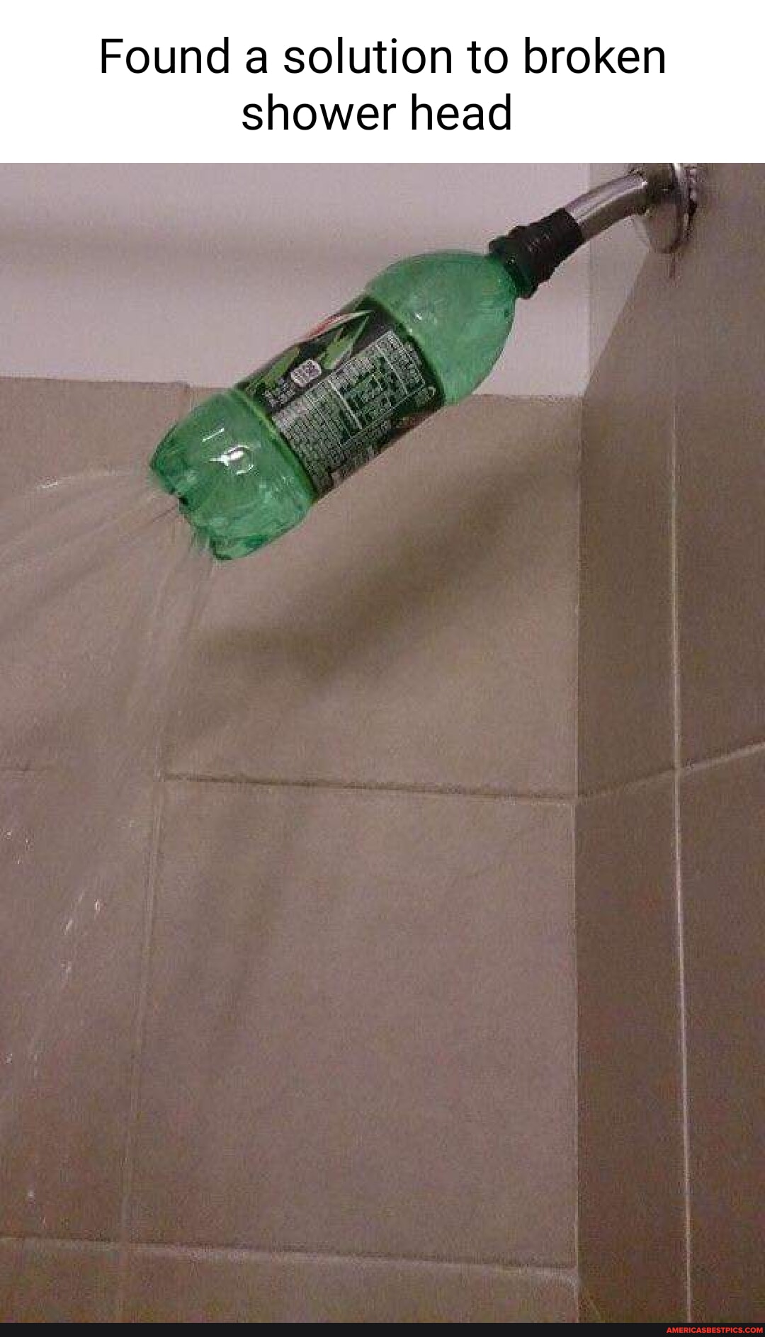 Found a solution to broken shower head America’s best pics and videos