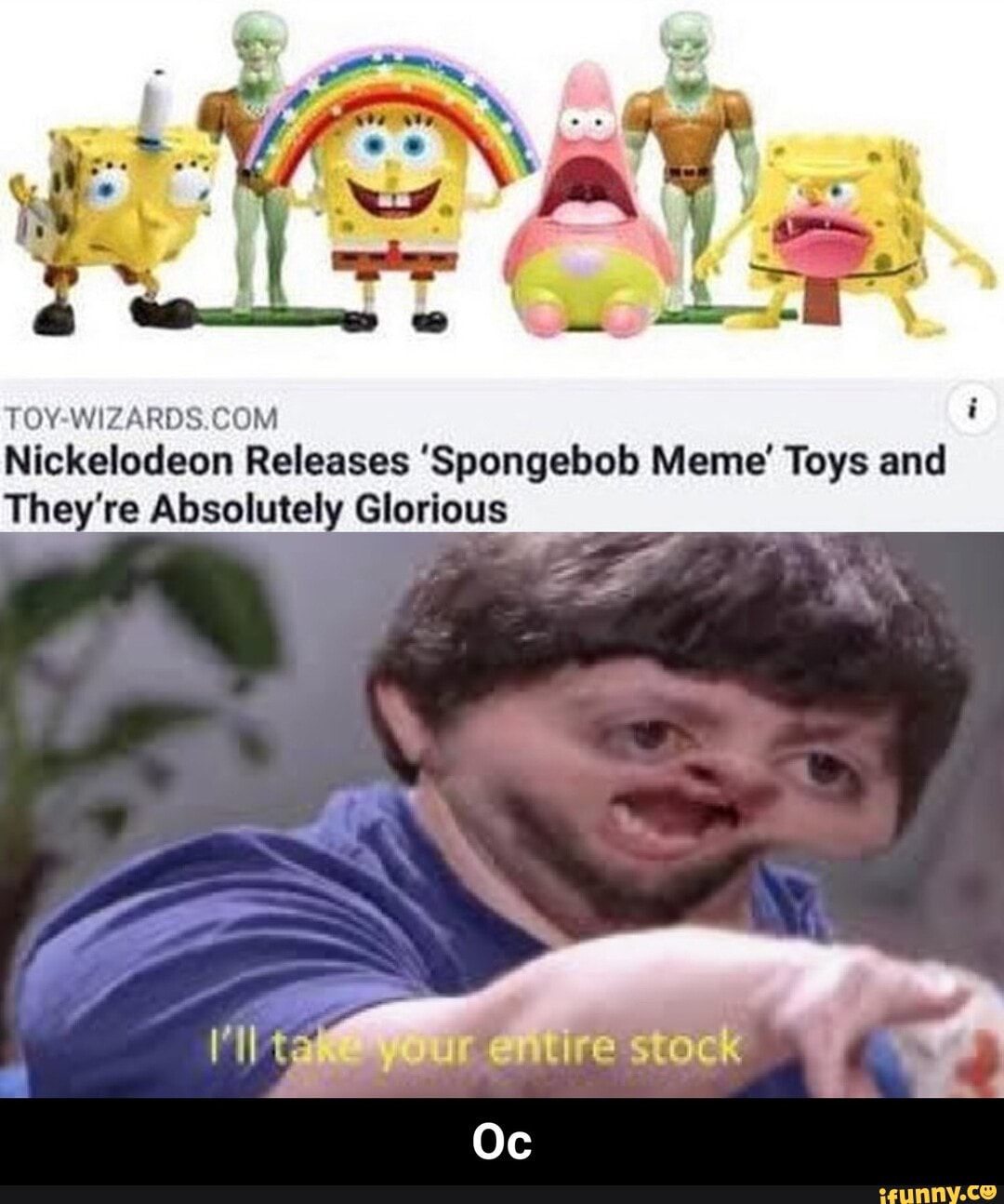 toy wizards spongebob meme