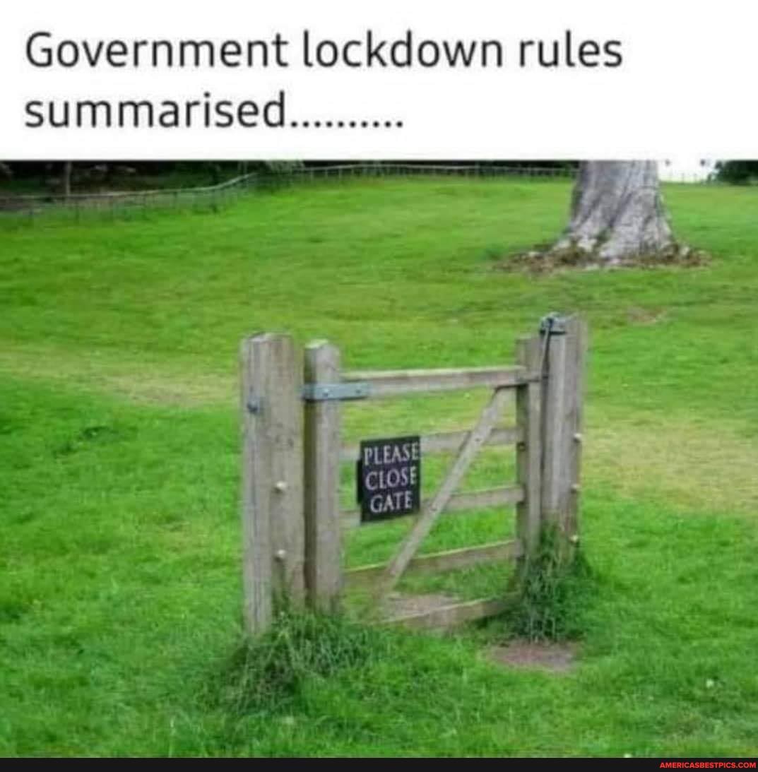 Government lockdown rules
Summarised
PLEASE