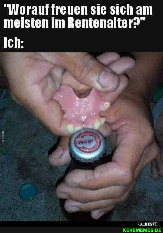 "Worauf freuen sie sich am meisten im Rentenalter?"