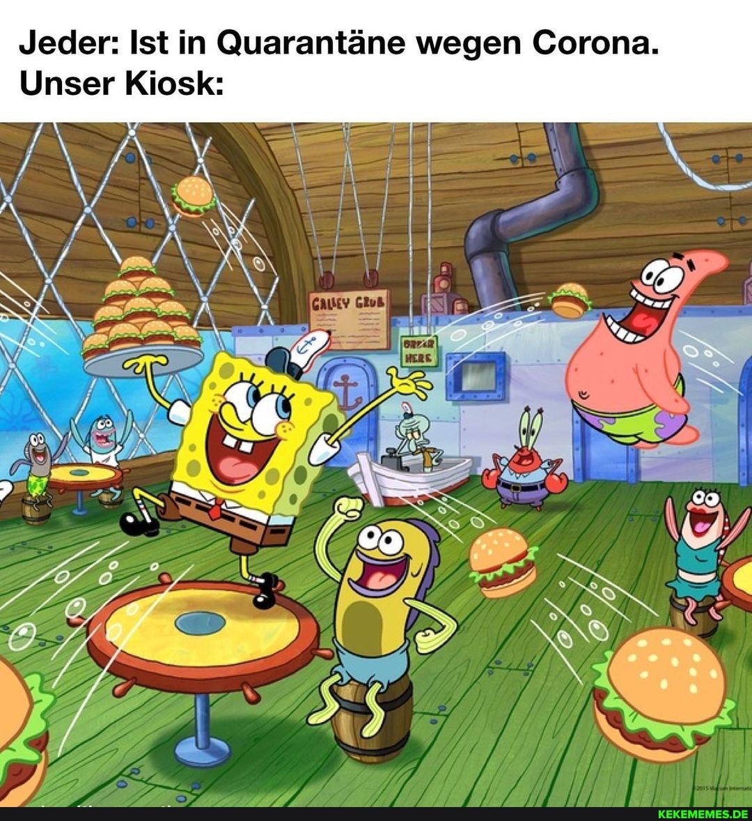 Jeder: Ist in Quarantäne wegen Corona.
Unser Kiosk:
AN