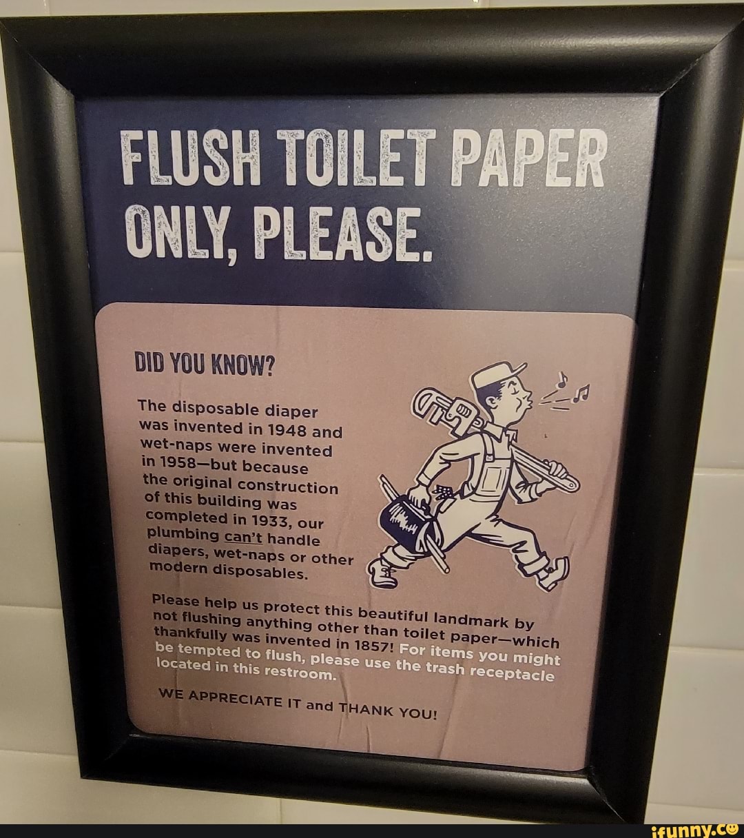 DID YOU KNOW? The disposable diaper was invented in 1948 and wetnaps