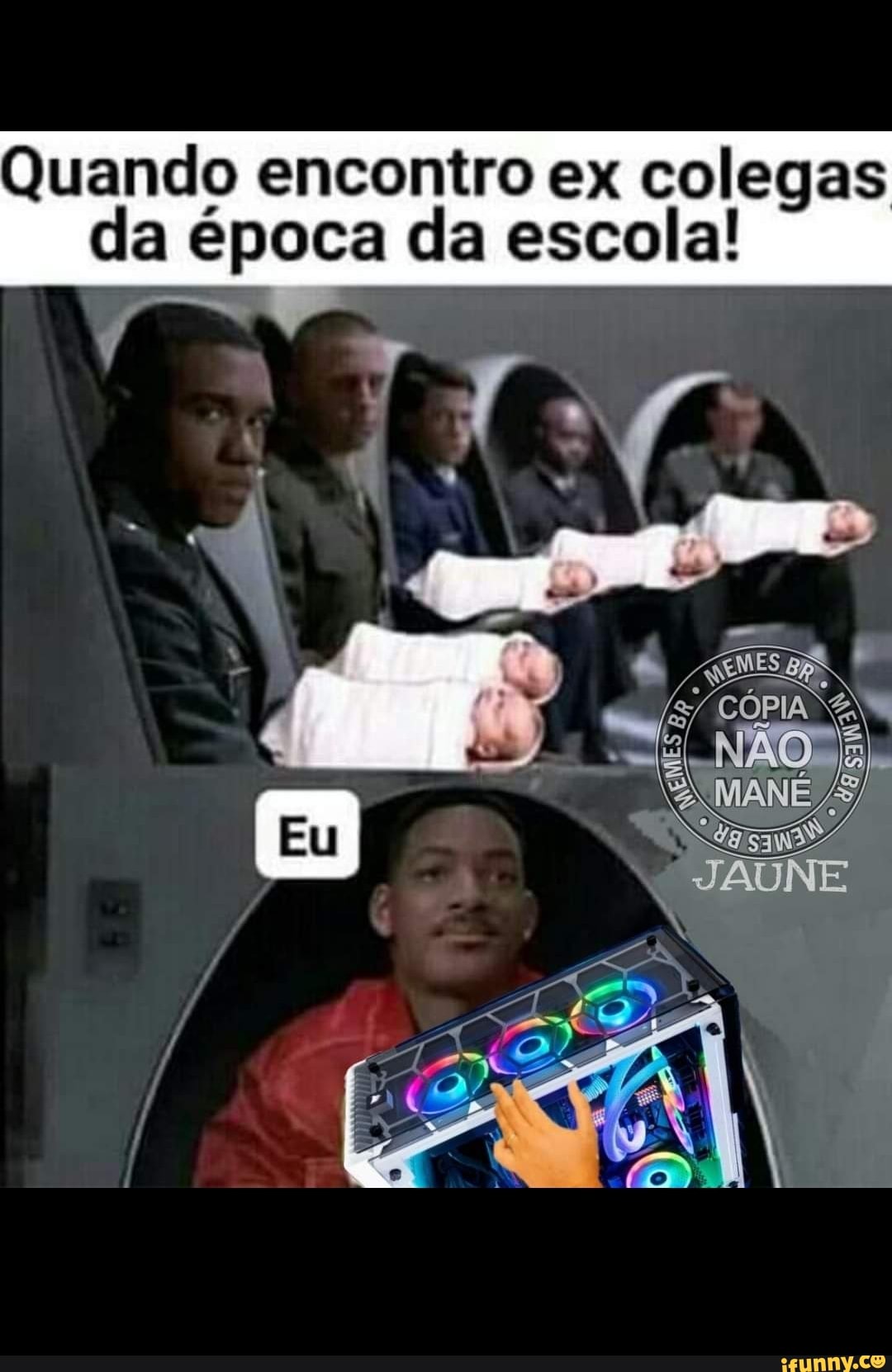Quando encontro ex colegas da época da escola!