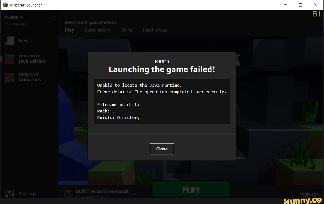 Failed to the game roblox