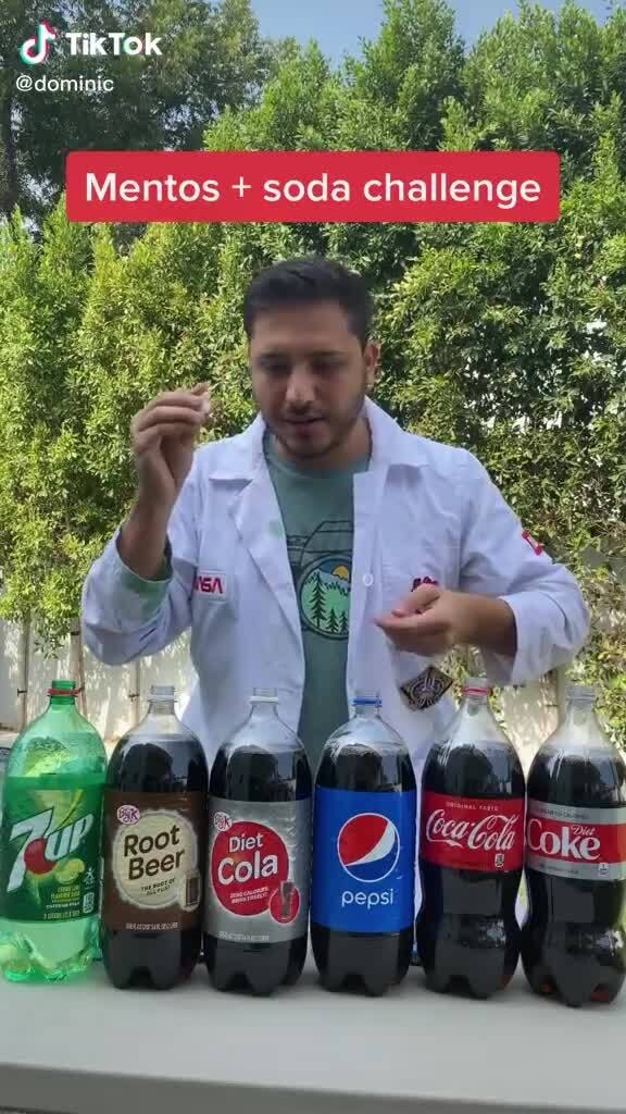 Pepsi and mentos challenge