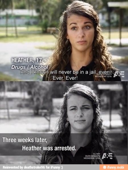 Heather was arrested.
S
ER
7
Y