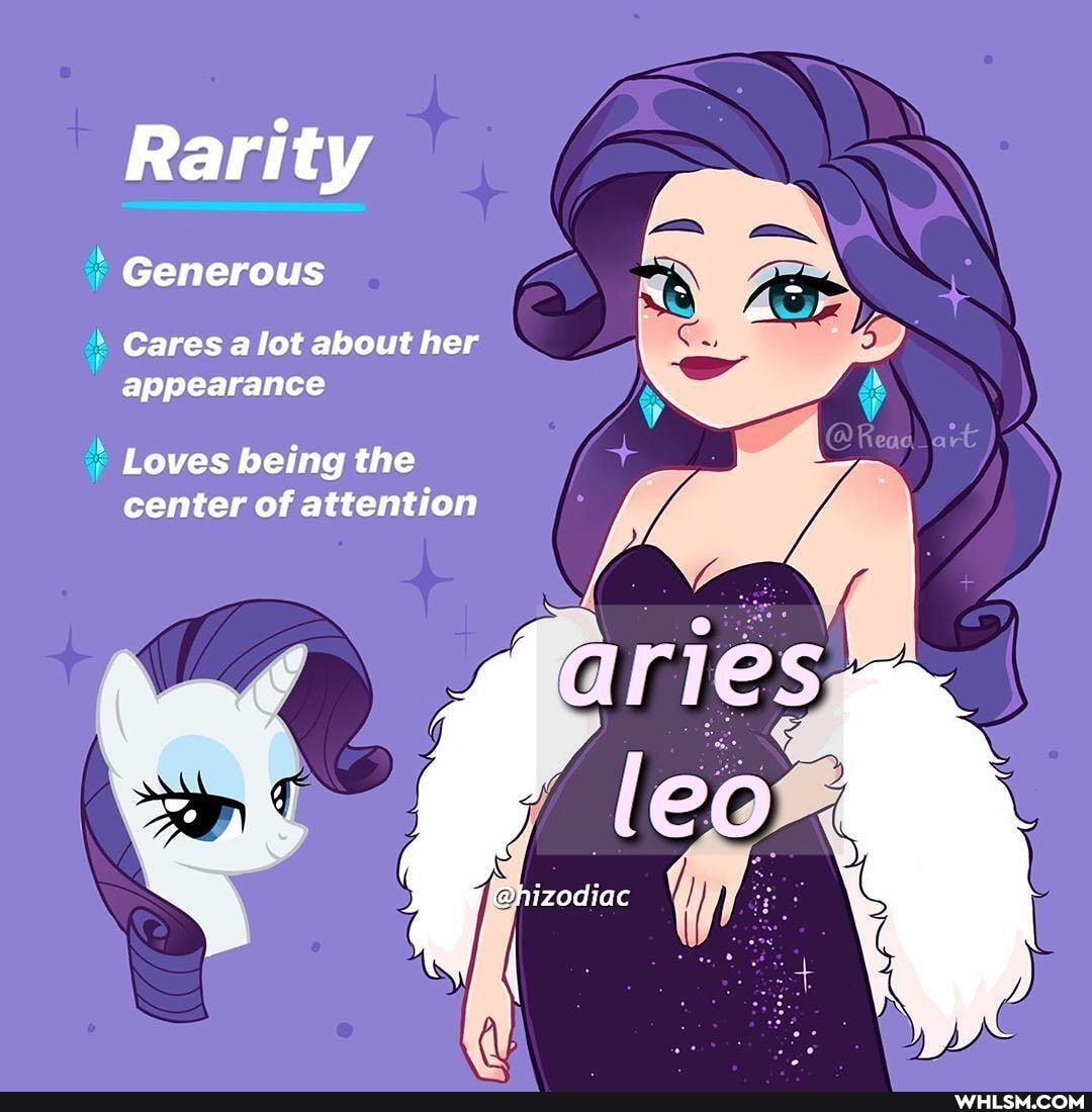 Rarity
Generous
Cares a Jot about her appearance
Loves being the center of attention