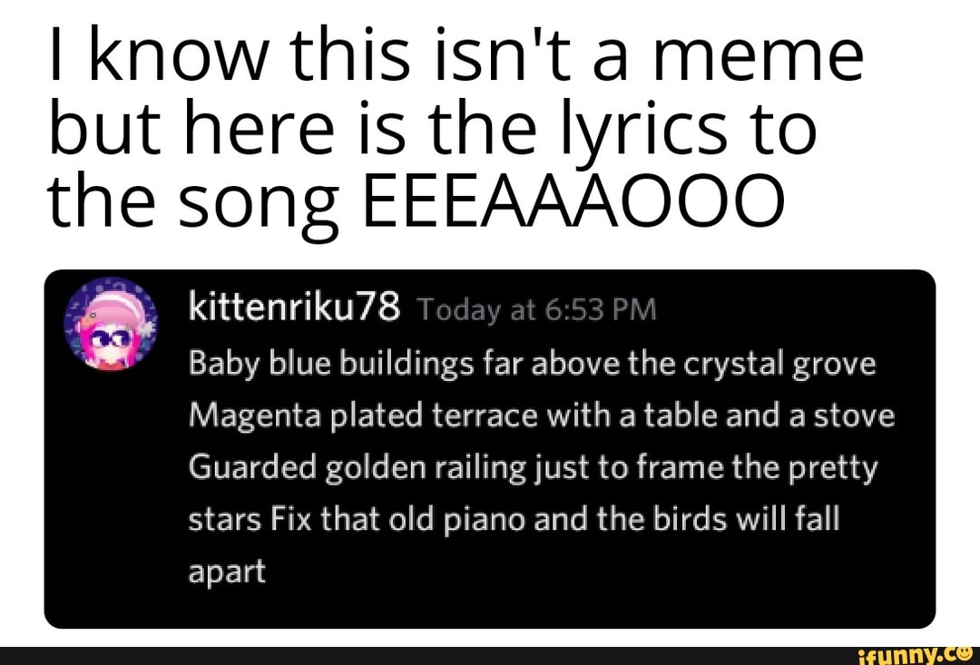 Magenta Magenta Lyrics