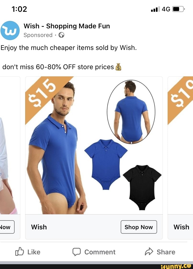 Wish - Shopping Made Fun
Sponsored - @
Enjoy the much cheaper items sold by Wish.
don't miss 60-80% OFF store prices
Wish
iow Wish
Like Comment @ Share