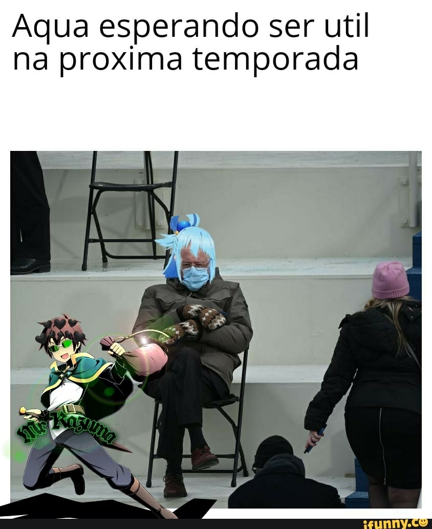 Aqua esperando ser util na proxima temporada