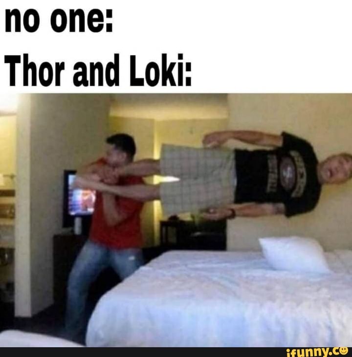 no one:
Thor and Loki: