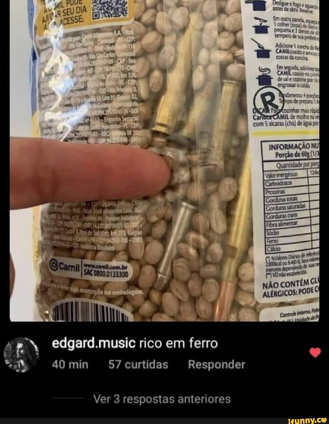Gl
NÃO CONTÉM ALÉRGICOS: PODEO
ma
Corde inta
edgard.music rico em ferro
40 min curtidas Responder
Ver 3 respostas anteriores