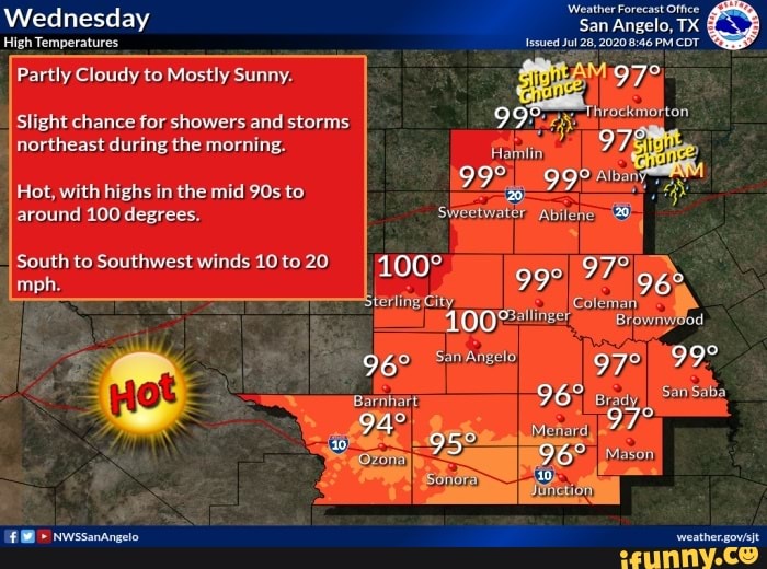 Partly Cloudy to Mostly Sunny. fi É Slight chance for showers and ...