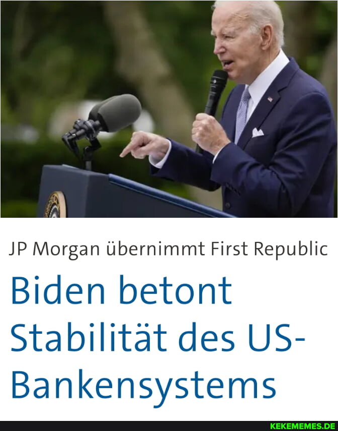 JP Morgan Ubernimmt First Republic Biden betont Stabilitat des US- Bankensystems