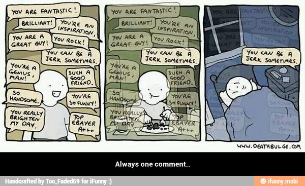 Always one comment..