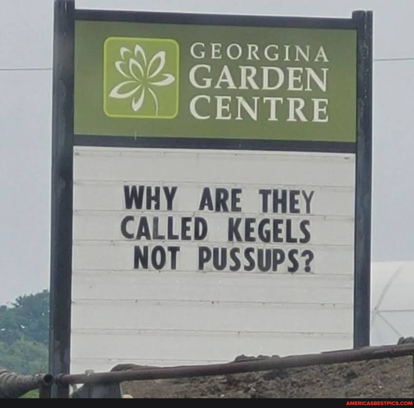 4) GARDEN CENTRE WHY ARE THEY CALLED KEGELS NOT PUSSUPS
