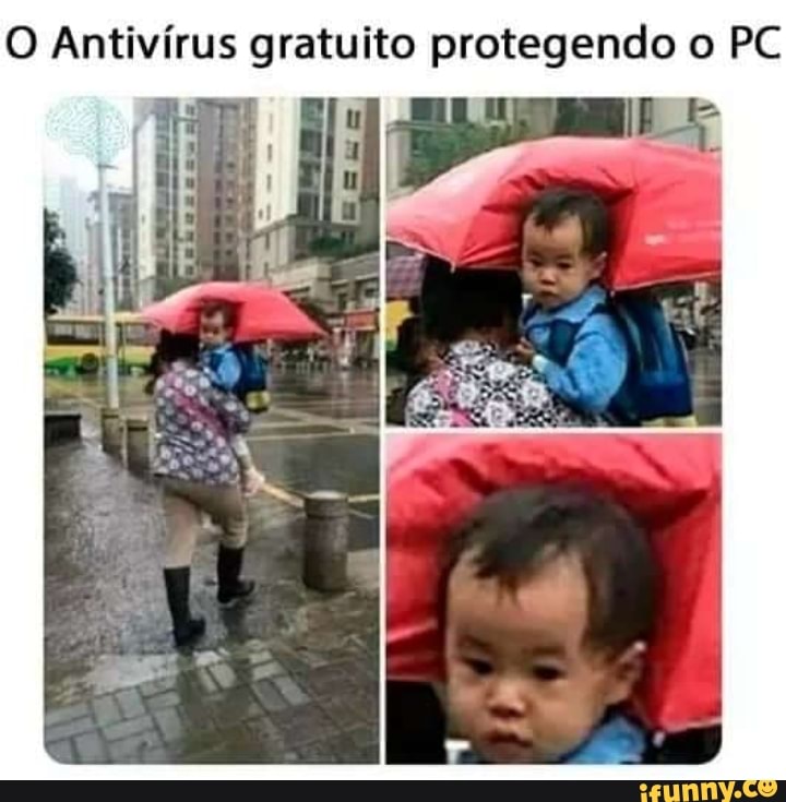 O Antivírus gratuito protegendo o PC