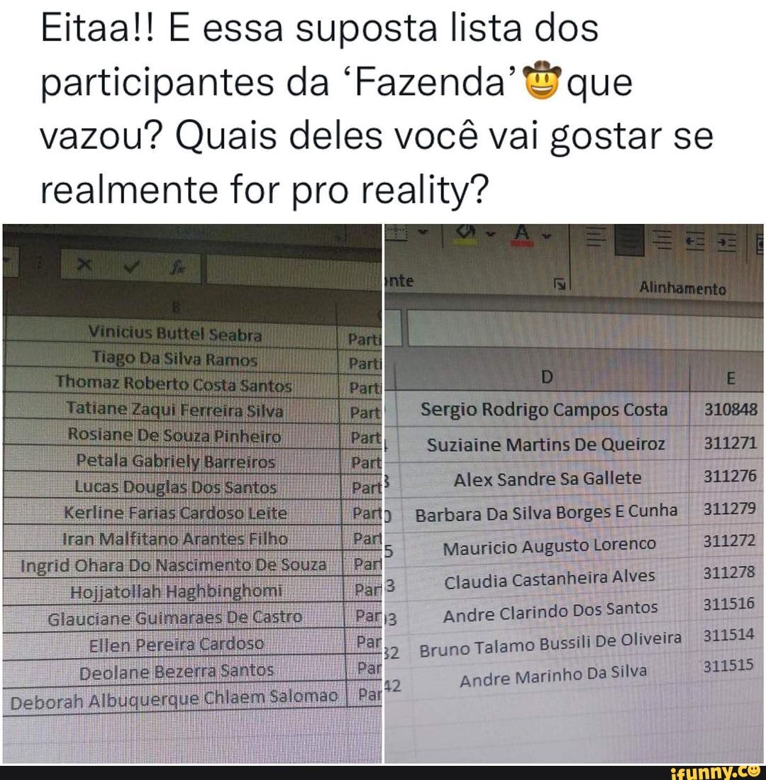 Iraaahh O Que Voc S Acharam Dessa Suposta Lista Reprodu O