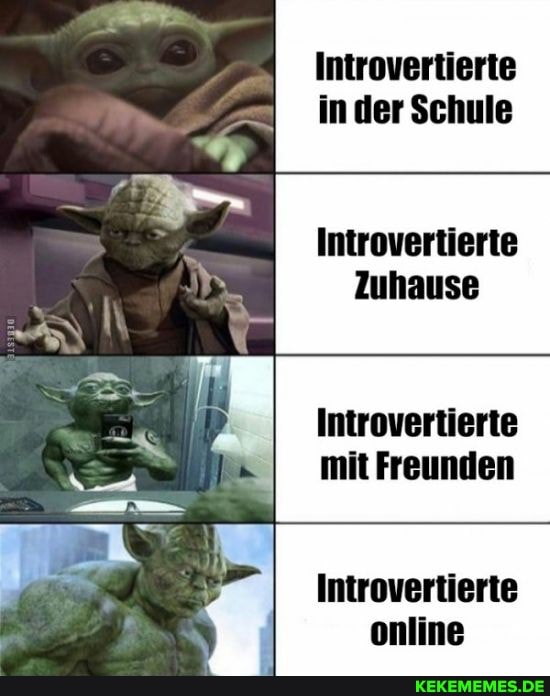Introvertierte in der Schule
Introvertierte
Zuhause
Introvertierte mit Freunden
Introvertierte online
