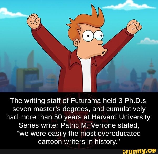 futurama phd writers