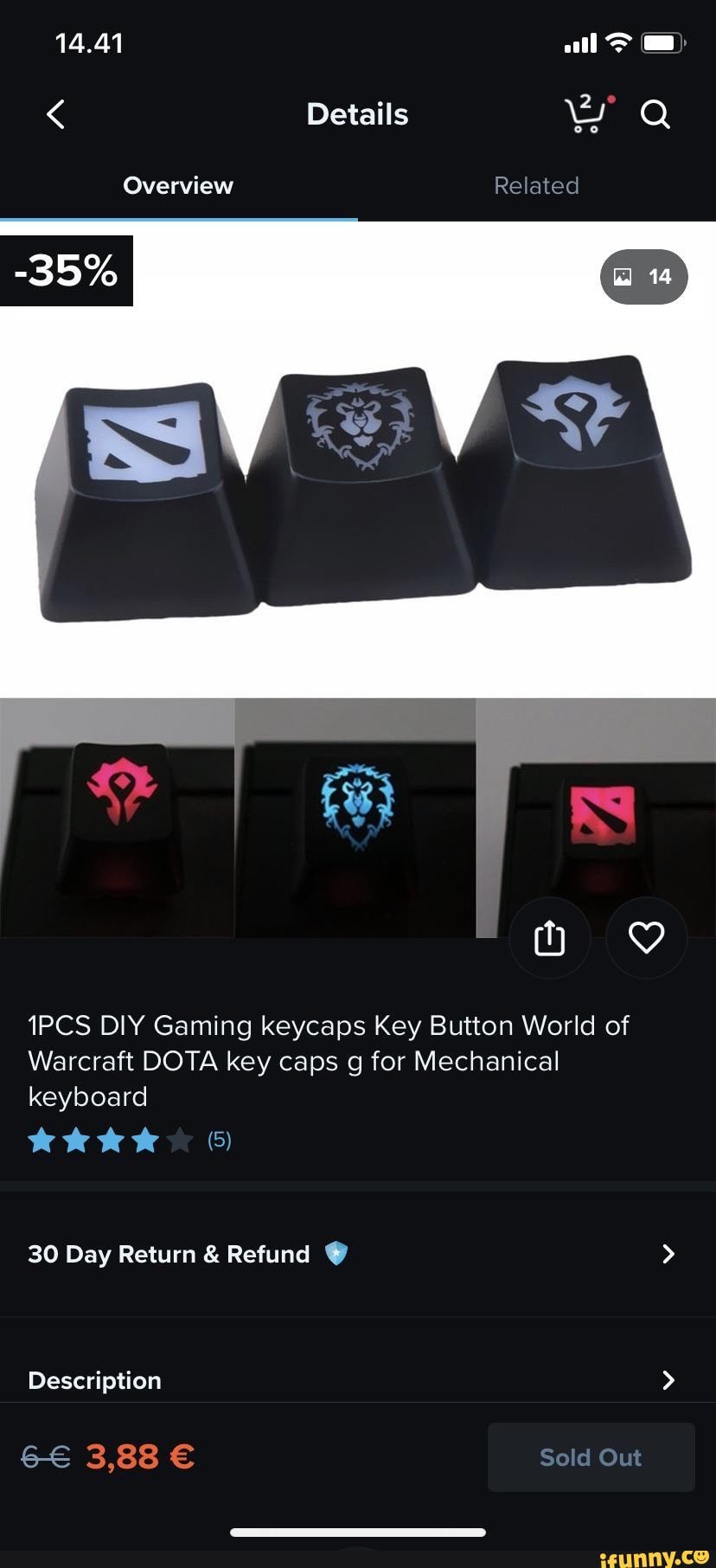 1PCS DIY Gaming keycaps Key Button World of
Warcraft DOTA key caps g for Mechanical
keyboard