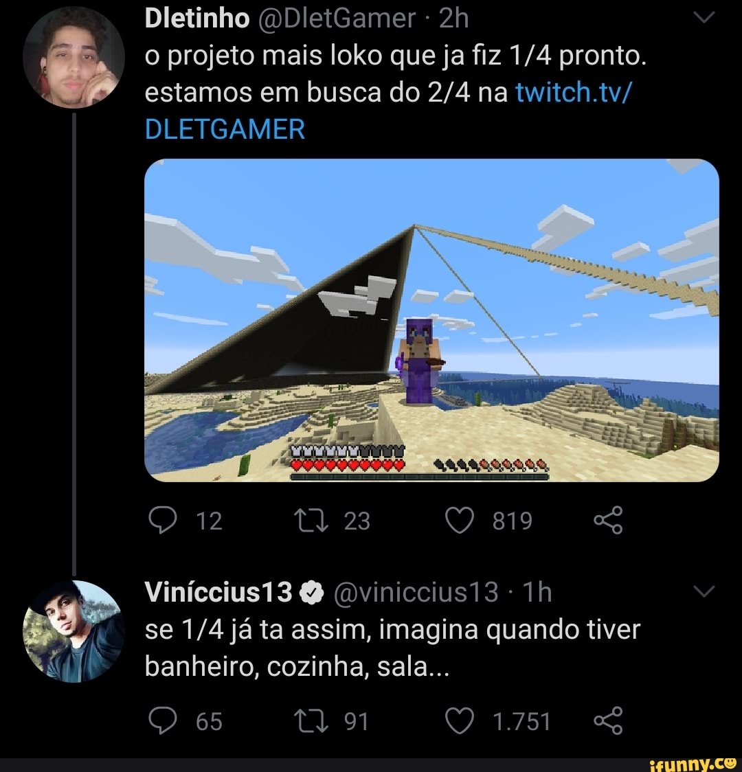o projeto mais loko que ja fiz 1/4 pronto.
estamos em busca do 2/4 na twitch.tv/