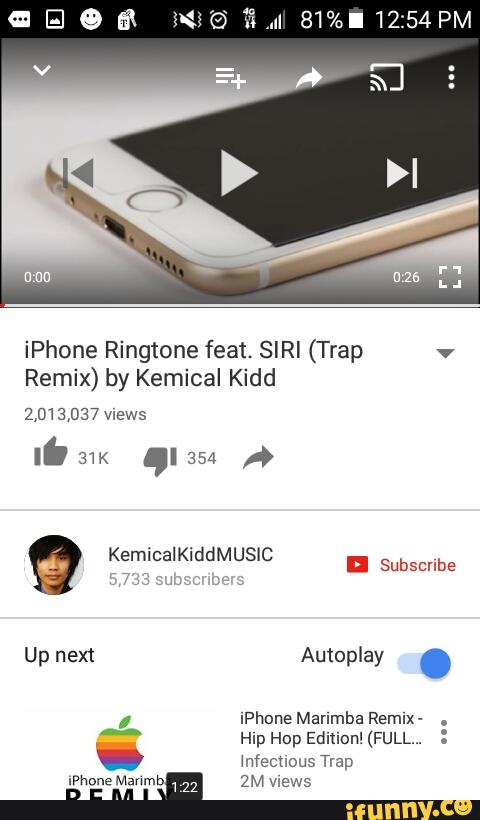 Iphone Ringtone Feat Siri Trap V Remix By Kemical Kidd