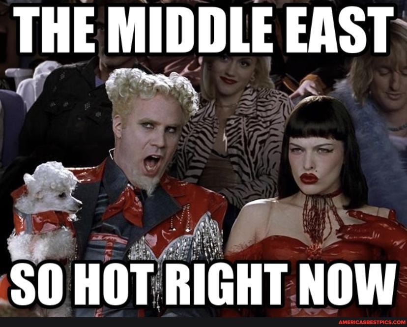 THE MIDDLE EAST
SO HOT RIGHT NOW