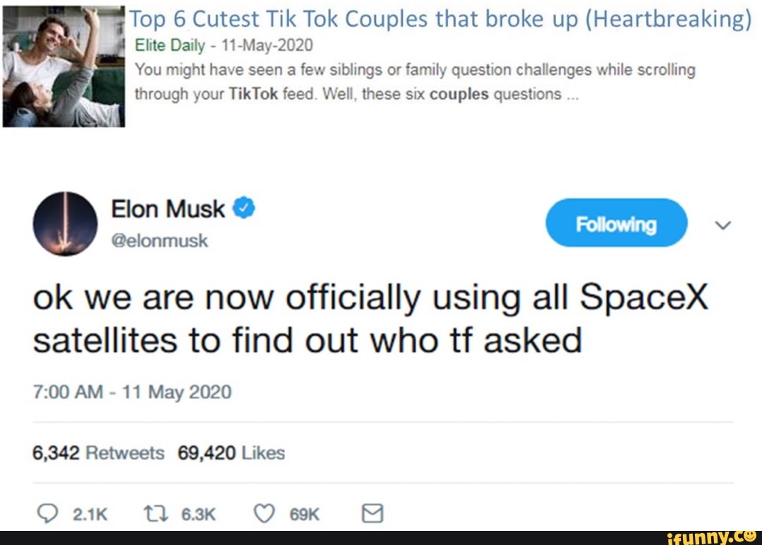Top 6 Cutest Tik Tok Couples that broke up (Heartbreaking) You might