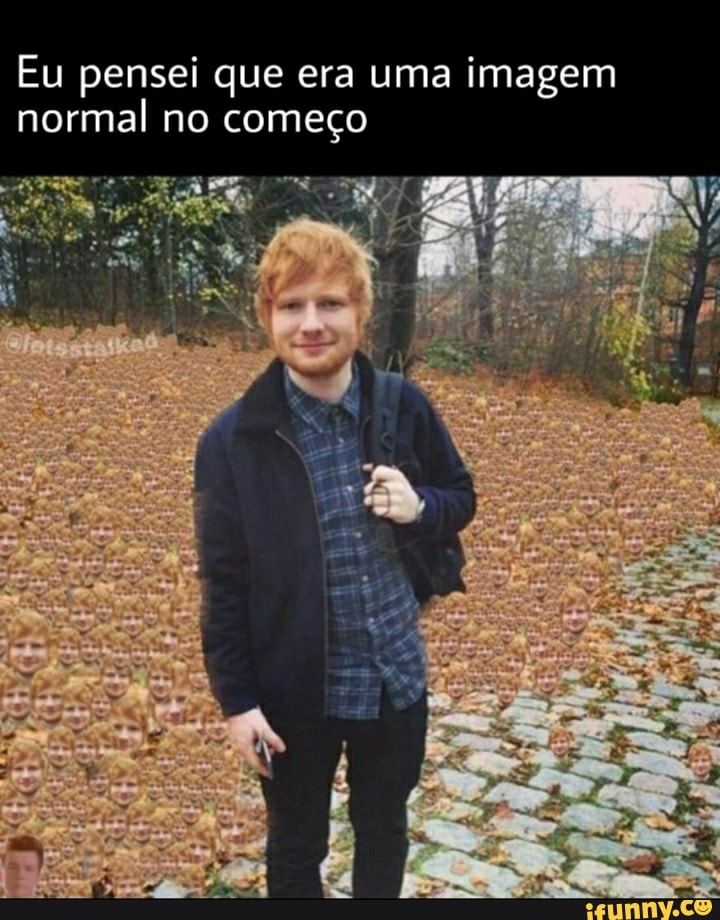 Eu pensei que era uma imagem normal no começo