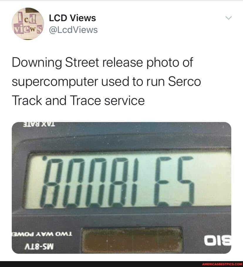 LCD Views wS @LcdViews
Downing Street release photo of supercomputer used to run Serco
Track and Trace service
AURA ORAL