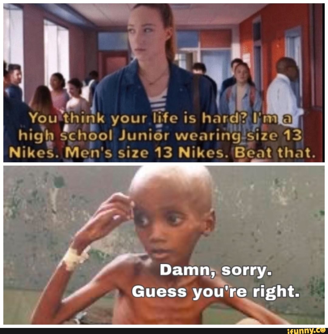girl with size 13 nikes