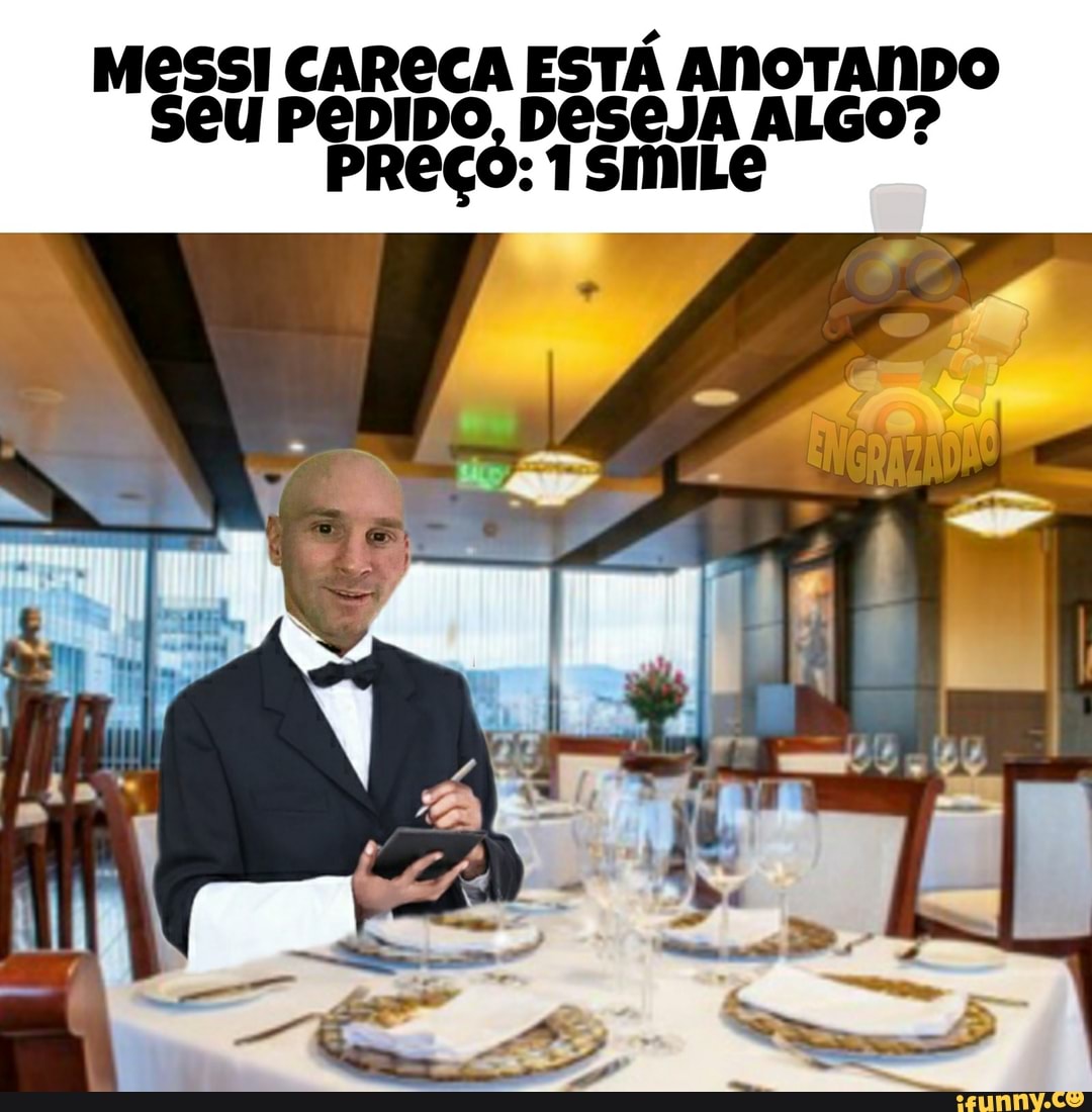 MESSI CARECA ESTÁ ANOTANDO
