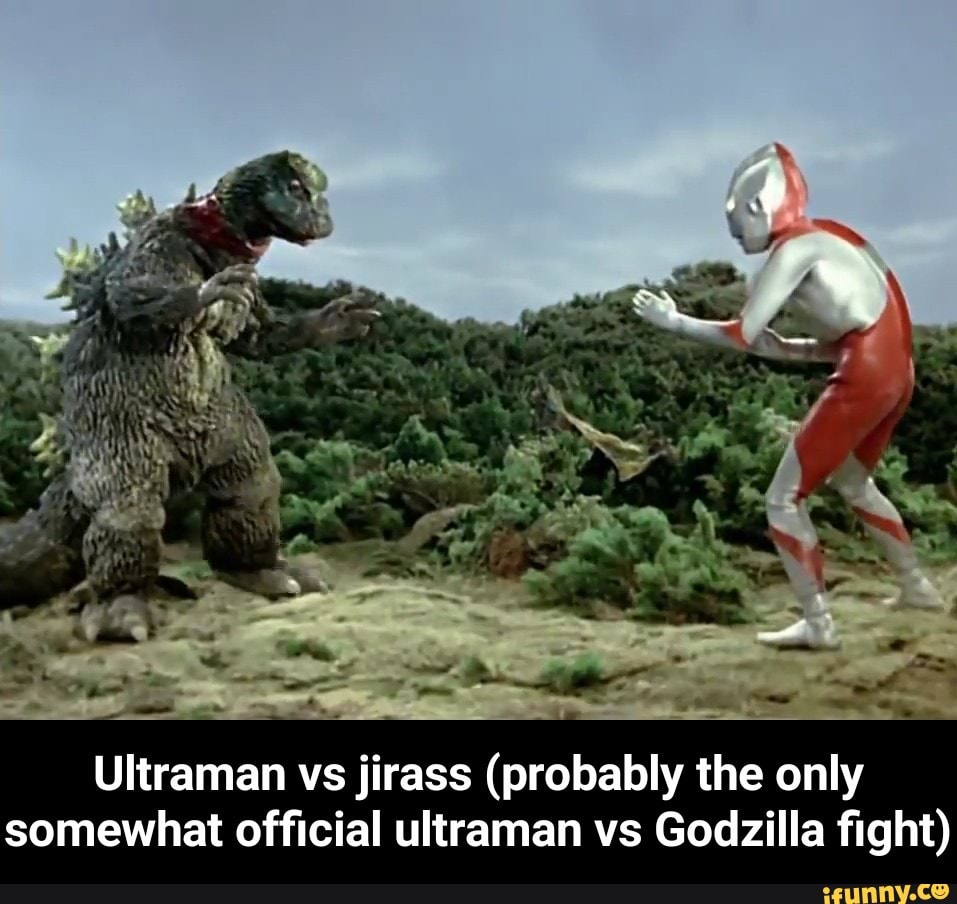 Ultraman Vs Jirass Probably The Only Somewhat Ofﬁcial Ultraman Vs Godzilla ﬁght Ultraman Vs 0054