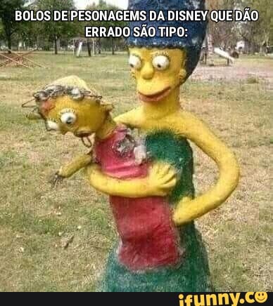 BOLOS DE PESONAGEMS DA DISNEY QUE DÃO ERRADO SÃO TIPO: