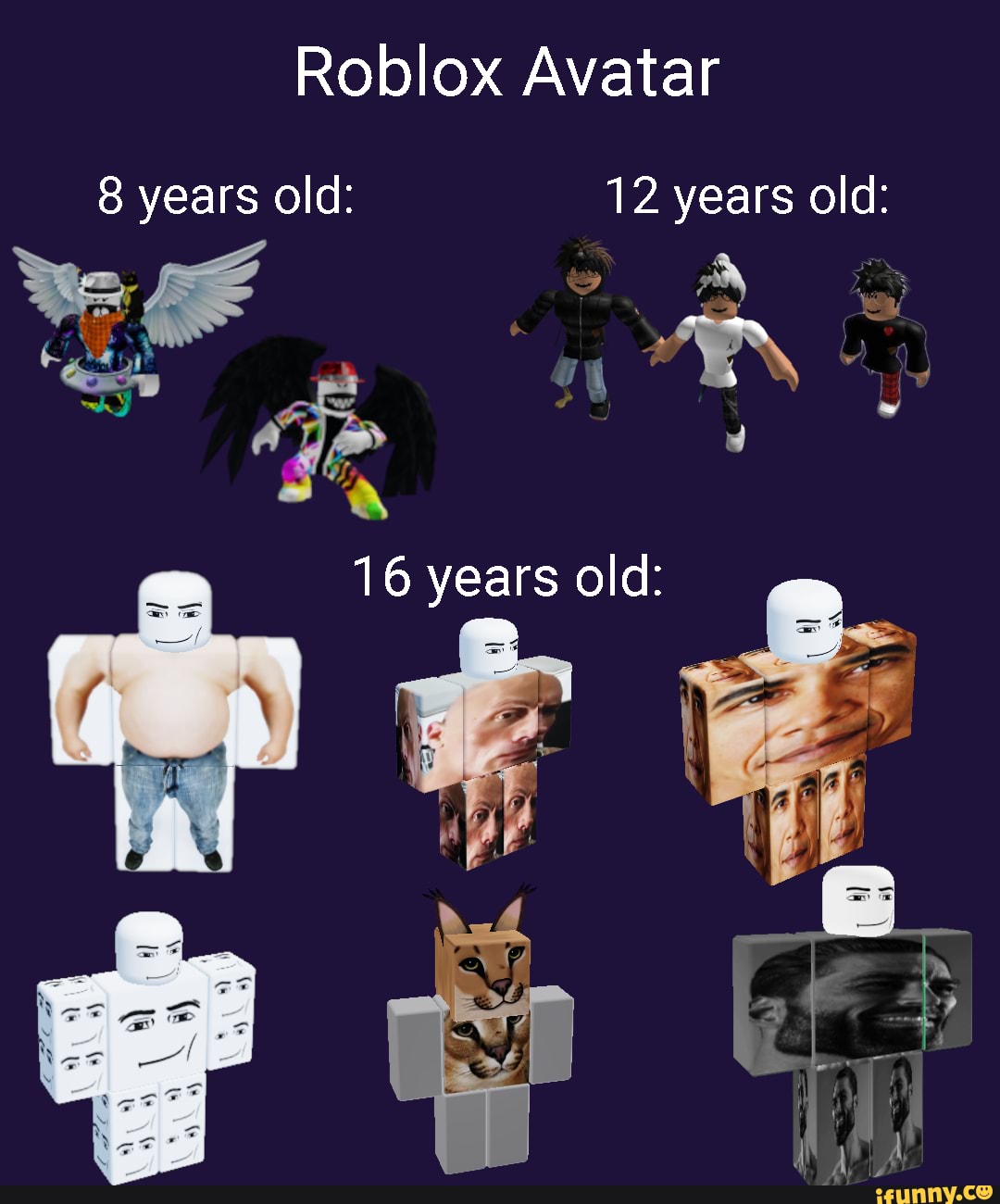 Some of my old roblox avatars : r/RobloxAvatars