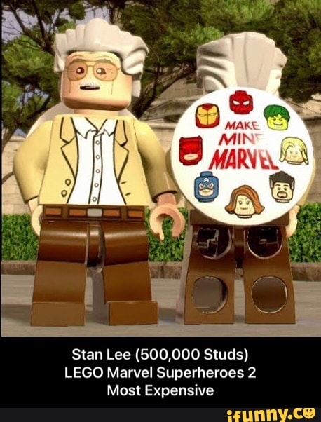 Stan Lee (500,000 Studs)
LEGO Marvel Superheroes 2
Most Expensive - Stan Lee (500,000 Studs) LEGO Marvel Superheroes 2 Most Expensive