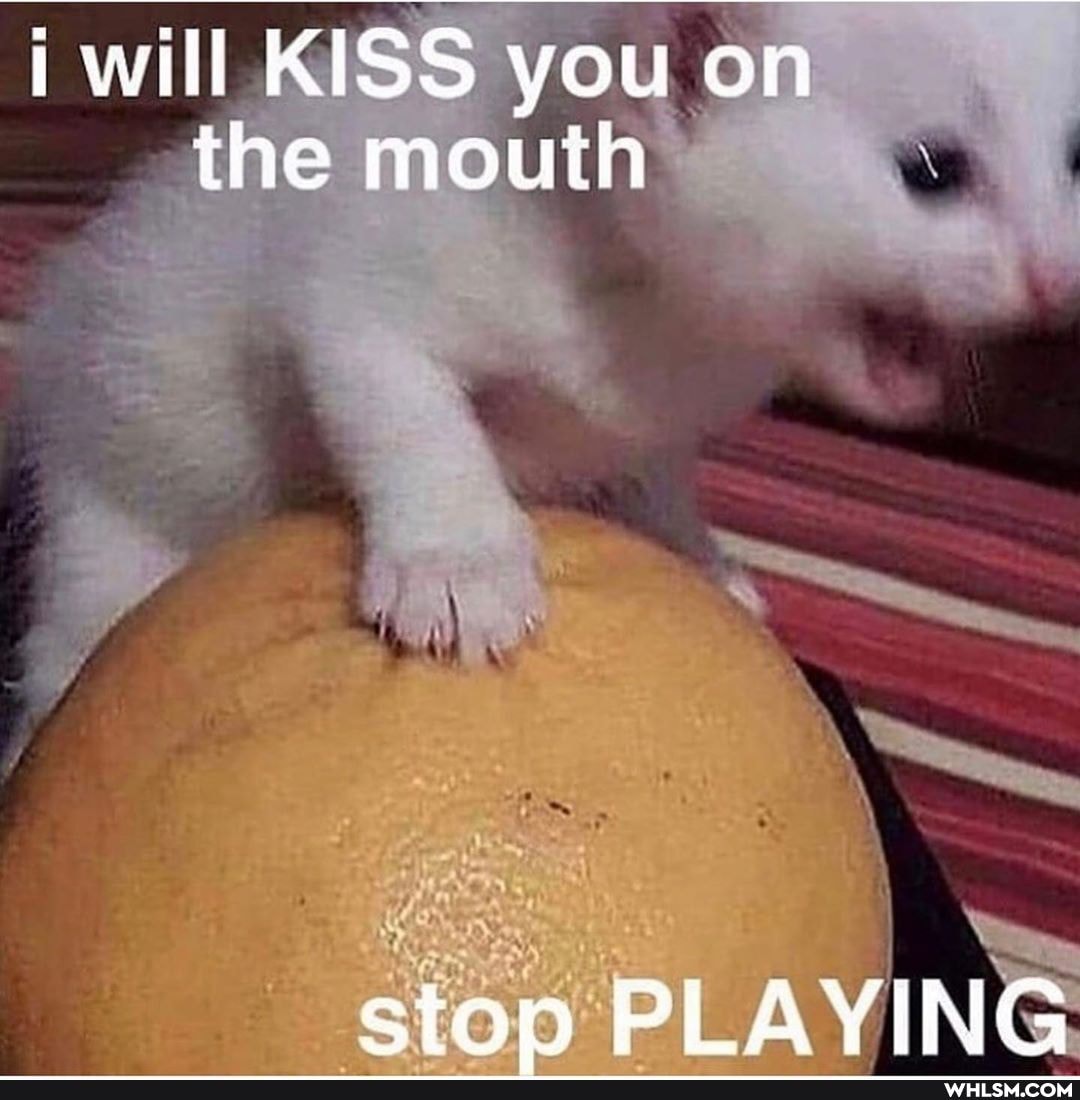 i will KISS you on the mouth
stop PLAYING